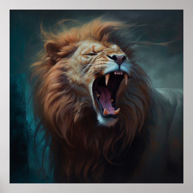 Löwenposter Poster (Vorne)