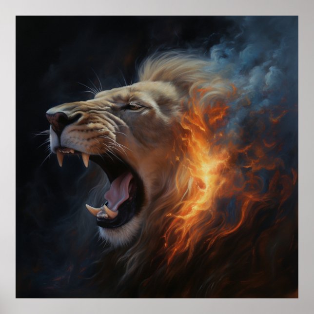 Löwenposter Poster (Vorne)