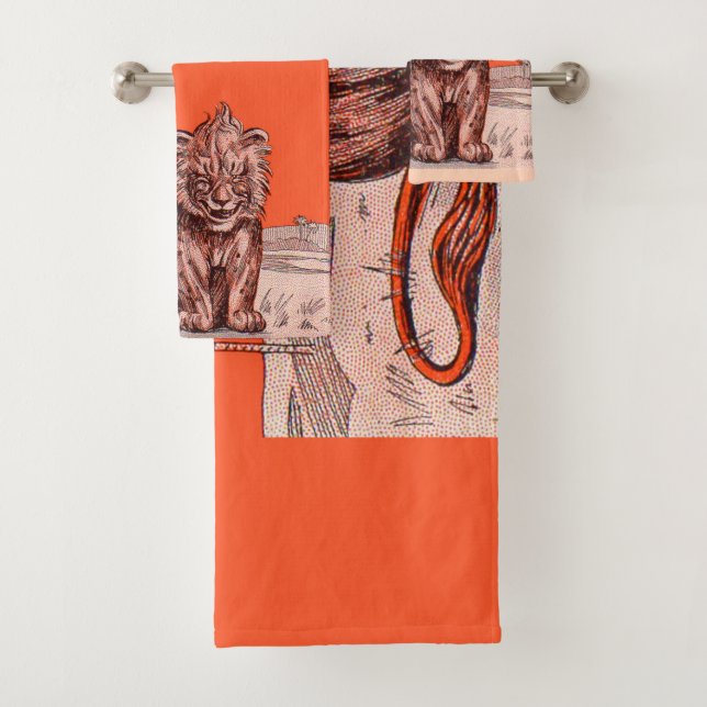 Löwenprint Badhandtuch Set (Insitu)
