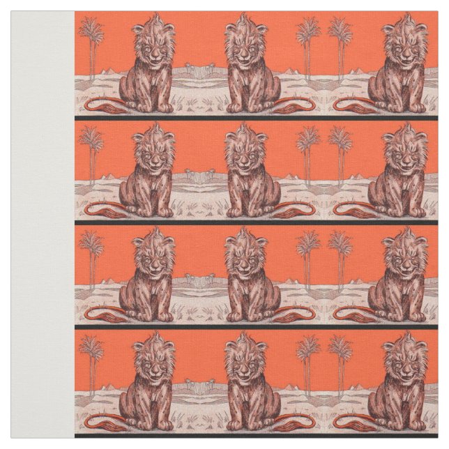 Löwenprint Stoff (Muster)
