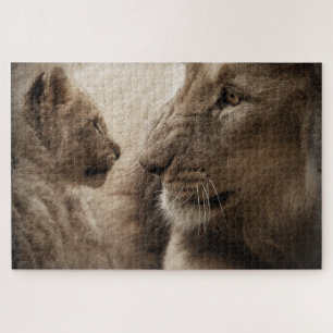 Löwenpuzzle Puzzle