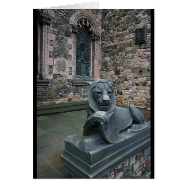Löwenstatue - Edinburgh Castle (Vorne)