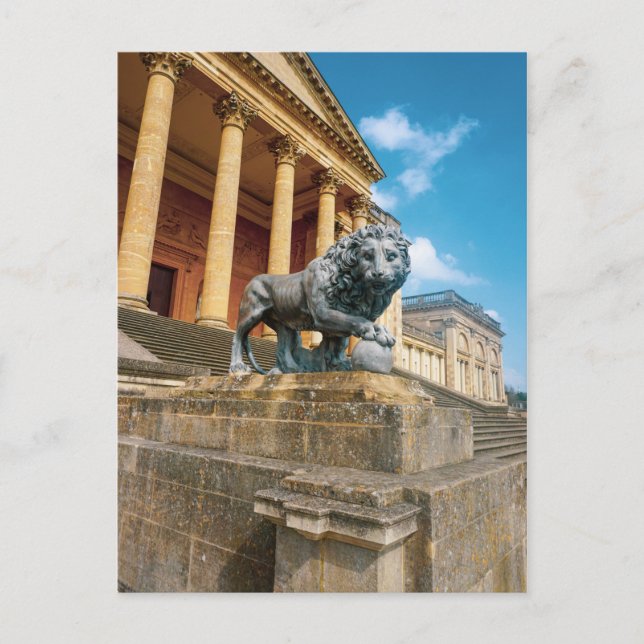 Löwenstatue Postkarte (Vorderseite)