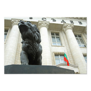 Löwenstatue, Sofia, Bulgarien Fotodruck