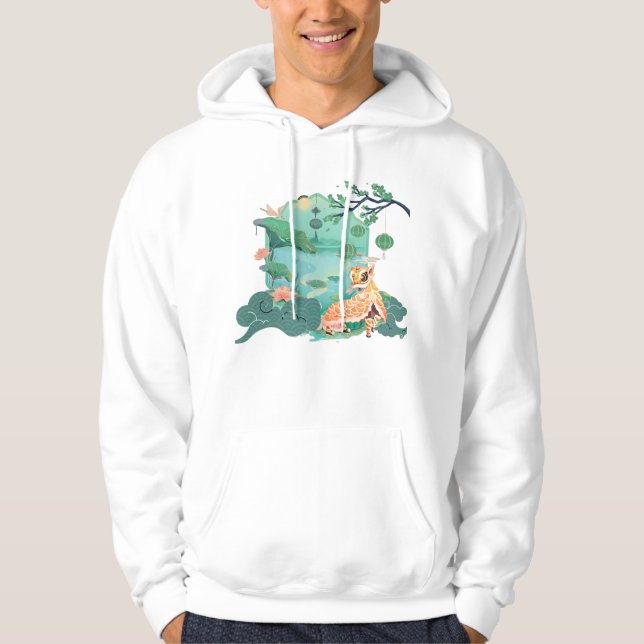Löwentanz am Lotussee Hoodie (Vorderseite)