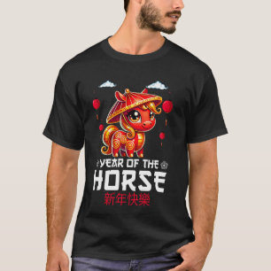 Löwentanz Jahr des Pferdes Chinesisches Neujahr Zo T-Shirt