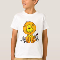 Löwentier zeichnend T - Shirt