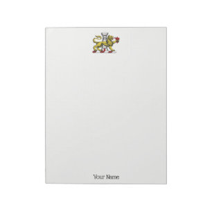 Löwenturm Fleur de Lis Wappen Emblem C Notizblock