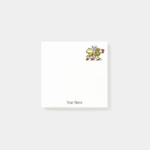 Löwenturm Fleur de Lis Wappen Emblem C Post-it Klebezettel