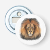 Löwenwasserfarbe Leo Königssafari-Urwaldkatze