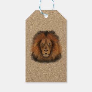 Löwenwasserfarbe Leo Königssafari-Urwaldkatze Geschenkanhänger