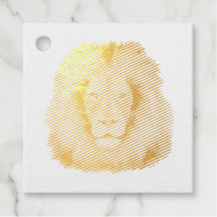Löwenwasserfarbe Leo Königssafari-Urwaldkatze Geschenkanhänger