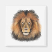 Löwenwasserfarbe Leo Königssafari-Urwaldkatze