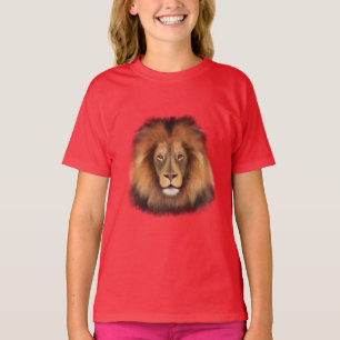 Löwenwasserfarbe Leo Königssafari-Urwaldkatze T-Shirt