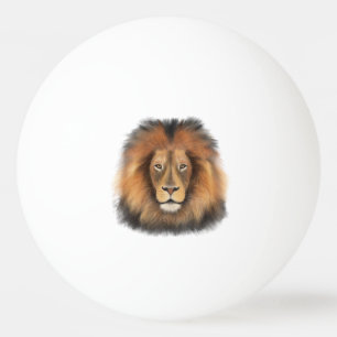 Löwenwasserfarbe Leo Königssafari-Urwaldkatze Tischtennisball