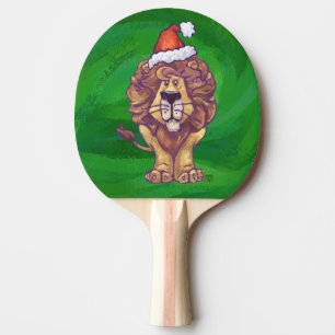 Löwenweihnacht auf Grün Tischtennis Schläger