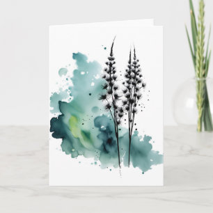 Löwenzahn - Aquarellblumen Karte