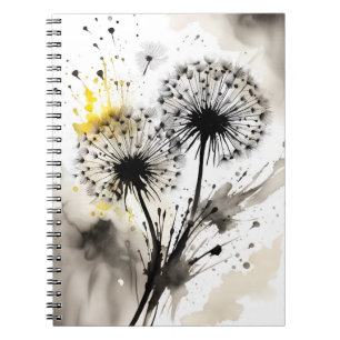 Löwenzahn - Aquarellblumen Notizblock