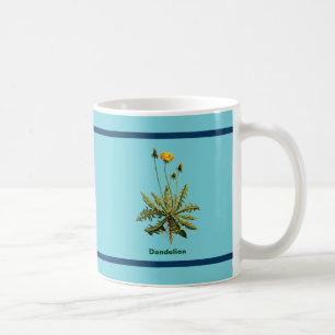 Löwenzahn auf Blau Tasse