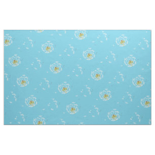 Löwenzahn-Blume mit Blumen Stoff