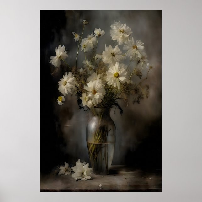 Löwenzahn Blumen Vase Cottagecore Drucke (Vorne)