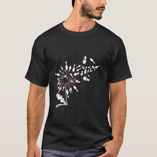 Löwenzahn Bowler Bowling Lustige Löwenzahn T-Shirt (Vorderseite)