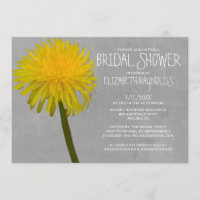 Löwenzahn-Brautparty-Einladungen