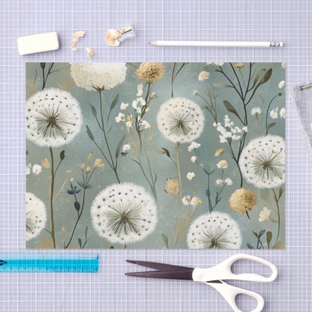 Löwenzahn Design Serie #8 Seidenpapier (Handwerk)