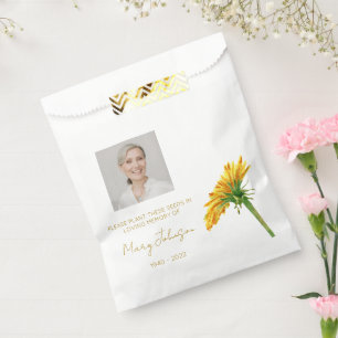 Löwenzahn Einfaches Foto-Trauer-Samenbild Geschenktütchen