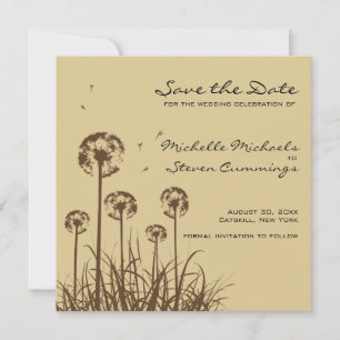 Löwenzahn-Hochzeitsterminankündigung - Benutzerdef Save The Date