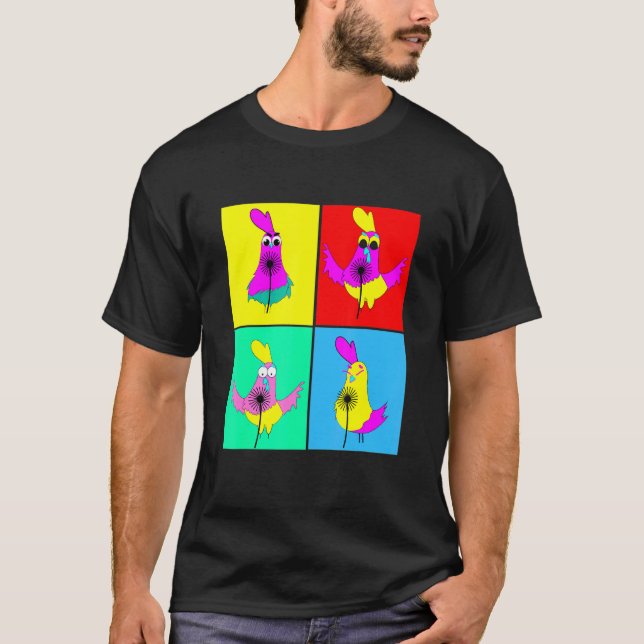 Löwenzahn Huhn Blume T-Shirt (Vorderseite)