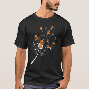 Löwenzahn Hund Besitzer Hunderasse Süßes Tier Pug T-Shirt