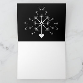 Löwenzahn im Wind in liebender Erinnerung Karte