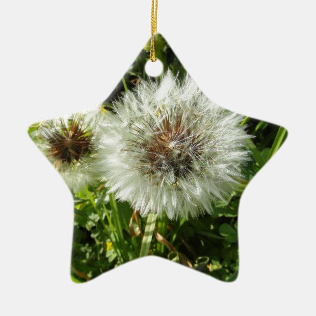 Löwenzahn Keramik Ornament (Vorne)