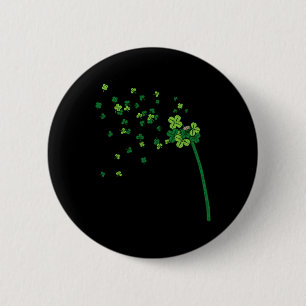 Löwenzahn Kleeblatt St. Patrick Irisch R Button