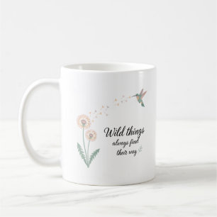 Löwenzahn Kolibri Inspirationsdesign Kaffeetasse