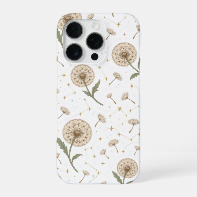 Löwenzahn-Konstellation iPhone Hülle (Rückseite)