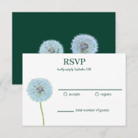 Löwenzahn, Löwenzahnuhren Grün, Weiß RSVP