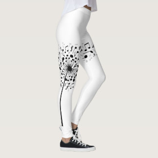 Löwenzahn-Musiknoten Leggings