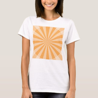 Löwenzahn, Oranges Spiral, Boho-Abstrakte Kunst T-Shirt