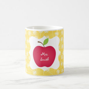 Löwenzahn-roten Apple-Lehrers Tasse