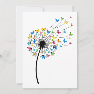 Löwenzahn Schmetterlingsblüte Einladung