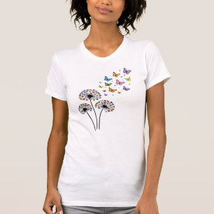 Löwenzahn Schmetterlingsfluss T-Shirt