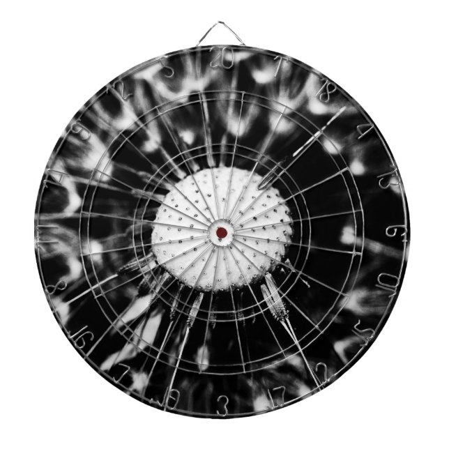 Löwenzahn schwarz dartscheibe (vorne)