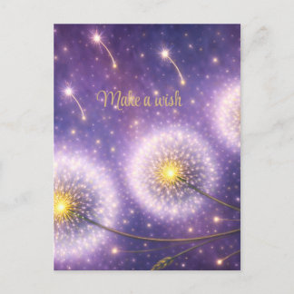 Löwenzahn-Träume, Wunschblumen machen einen Wunsch Postkarte