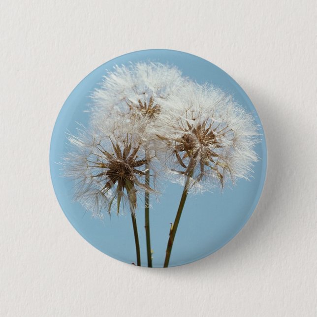 Löwenzahn-Uhren Button (Vorderseite)