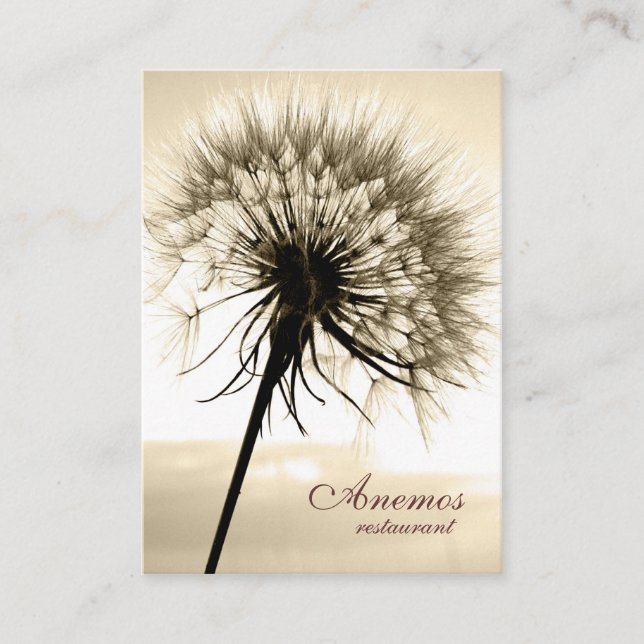 Löwenzahn Visitenkarte (Vorderseite)