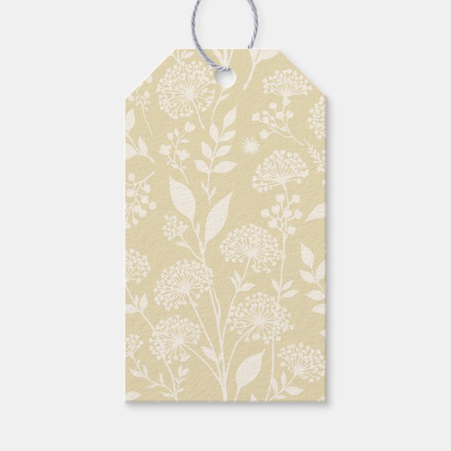 Löwenzahn-Wiese Neutral - Goldenes Weizenfeld Geschenkanhänger (Vorderseite)