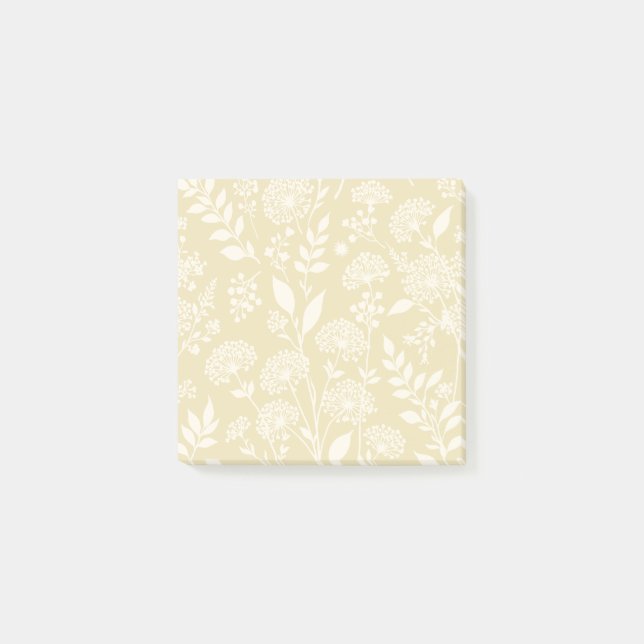 Löwenzahn-Wiese Neutral - Goldenes Weizenfeld Post-it Klebezettel (Vorderseite)
