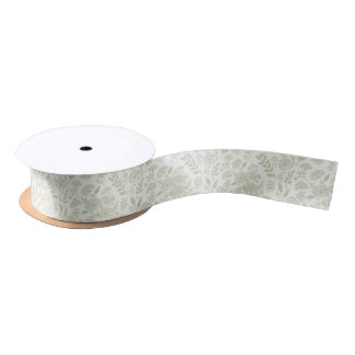 Löwenzahn-Wiese Soft Olive - Neutral Satinband